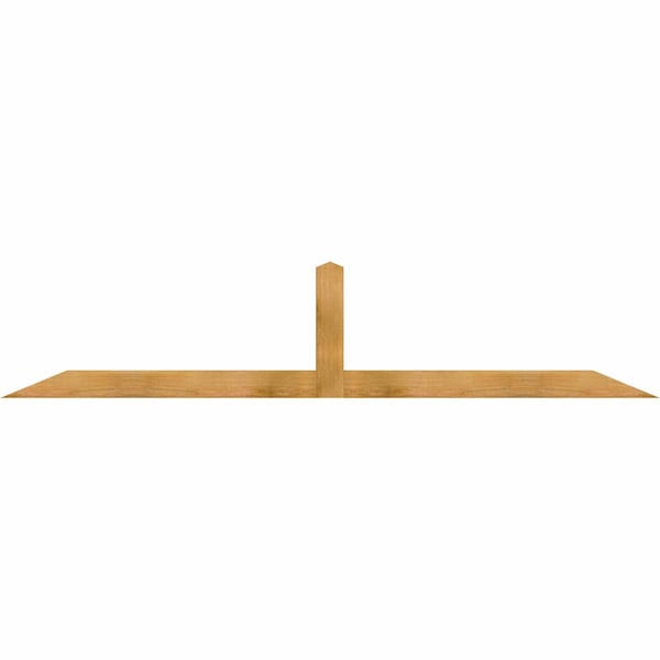 Ekena Millwork Portland Rough Sawn Timber Gable Bracket, Western Red Cedar, 96"W x 20"H x 2"D x 4"F, 5/12 Pitch GBW096X20X0204POR00RWR - main